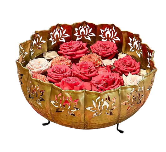 Gold Lotus Bowl Floral Centerpiece