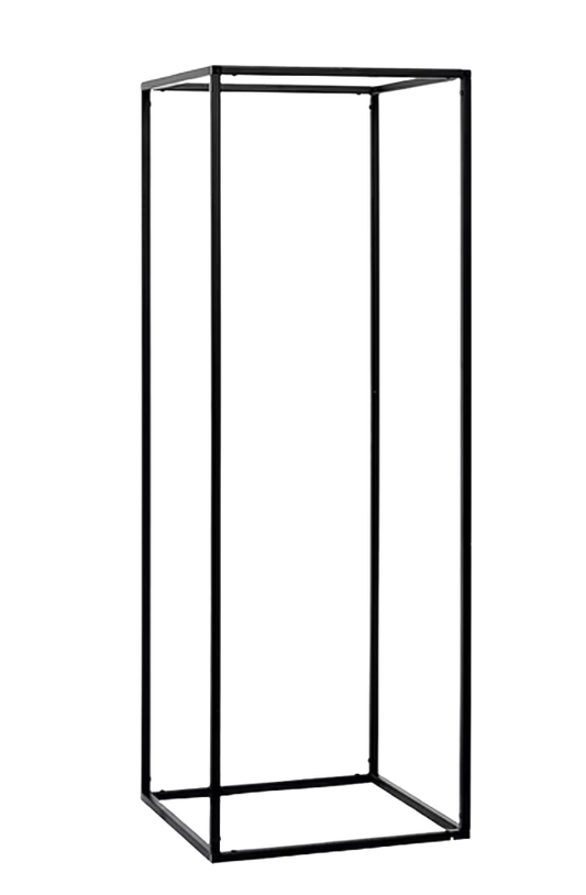 Luxury Black Metal Flower Stand Pedestal