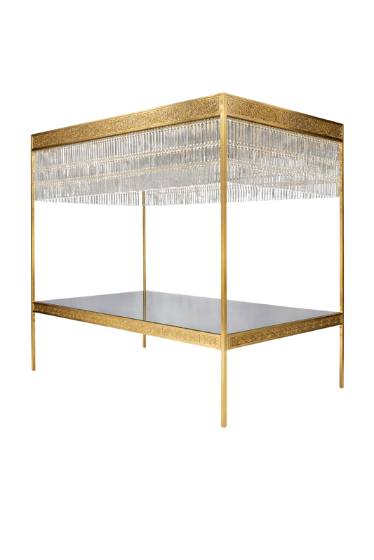 Crystal Canopy Gold Dining Table