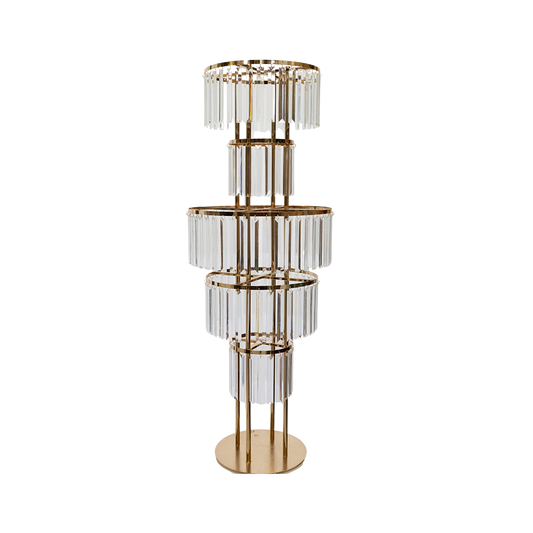 Gold Crystal Chandelier Candle Stand Rental