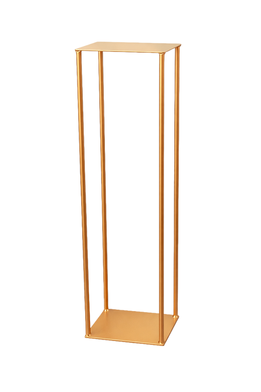 Luxury Gold Metal Flower Stand Pedestal
