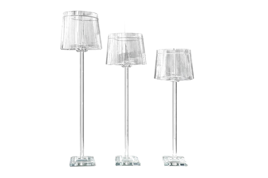 Luxury Crystal Glass Candle Stand Set
