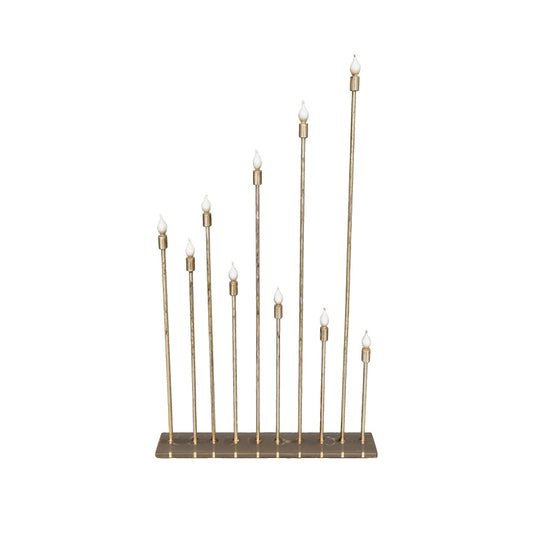 9-Light Gold Floor Lamp