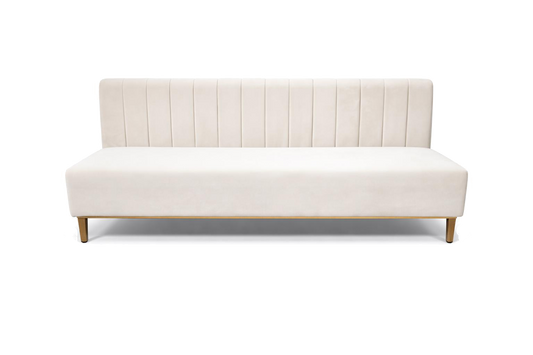 Luxe Velvet Sofa Bench with Gold Legs
